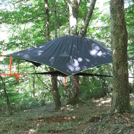 Sainte-Croix-Volvestre Tente Suspendue Au Coeur De La Foret מראה חיצוני תמונה